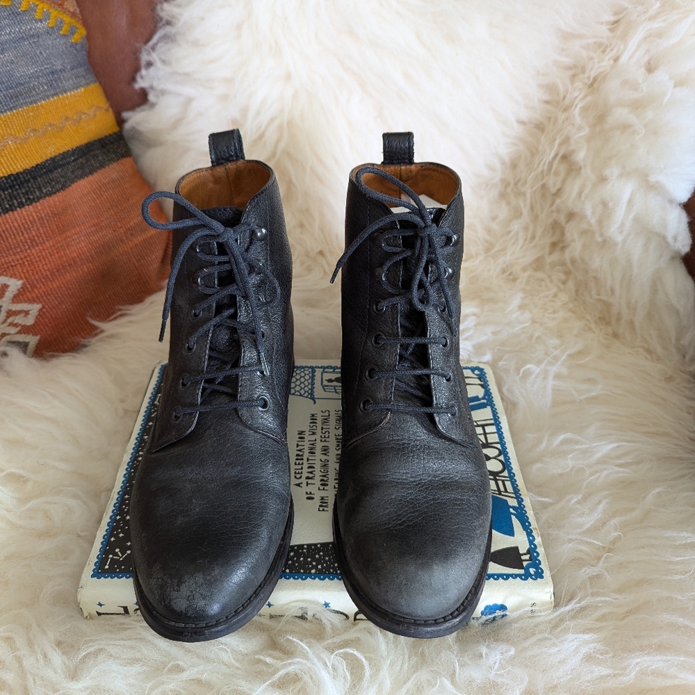 Madewell Black Leather Boots - Picture 2 of 12